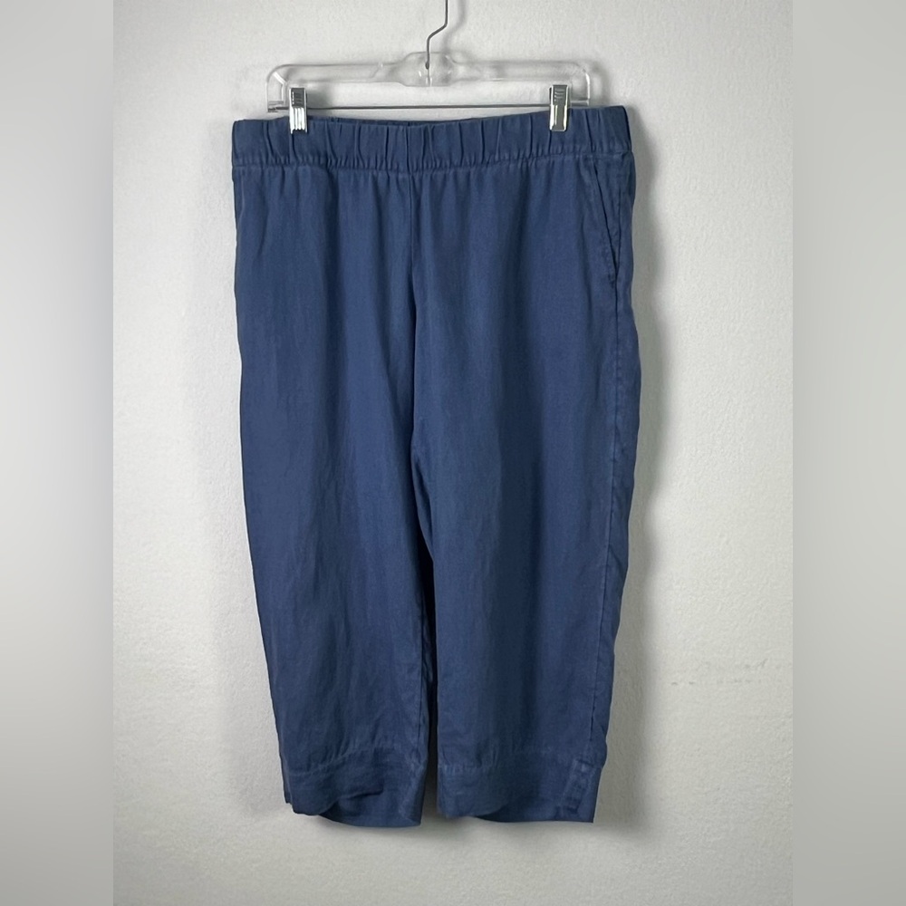 Pure Jill Linen Cropped Pants